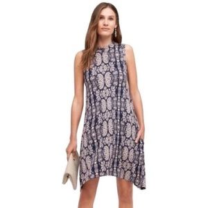 Anthropologie Maeve purple abstract tent dress